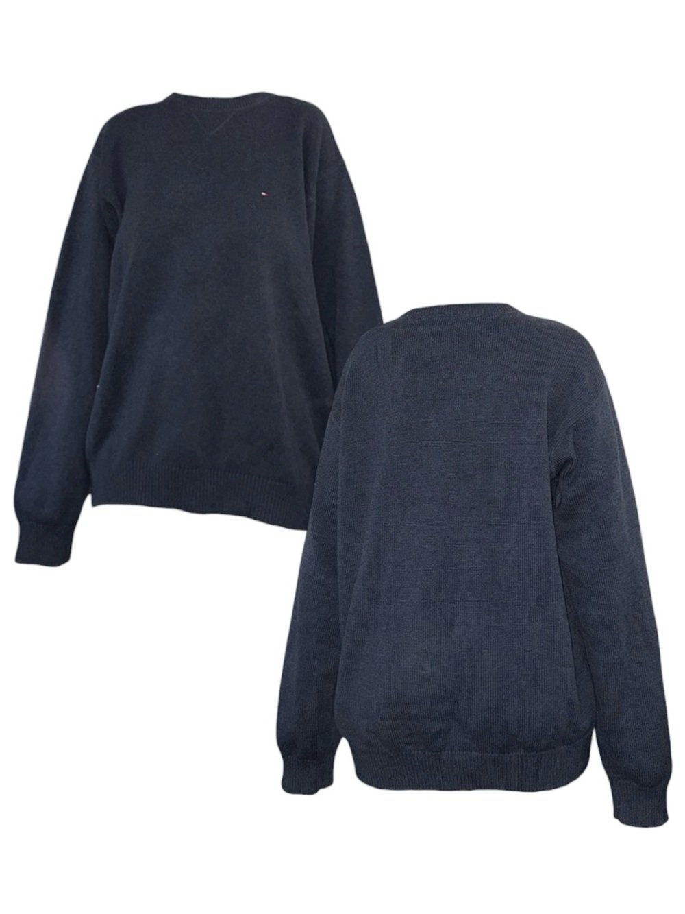 Vintage Tommy Hilfiger Dark Navy Crewneck Knit Sweater